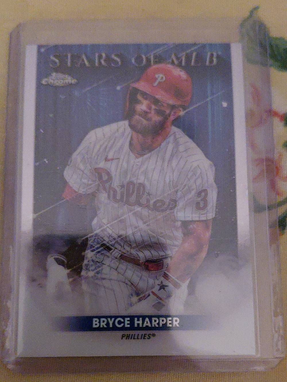 Bryce Harper Philadelphia Phillies Baseball Card - White and Red